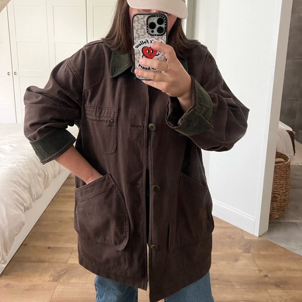 Vintage L.L. Bean Flannel Lined Chore Jacket